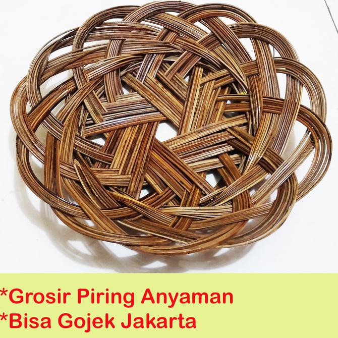 DU Grosir Piring Lidi Anyaman Rotan Bambu Murah 83