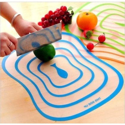 Talenan Transparan Large Size Flexible Alas Pemotong Serbaguna Cutting Board Alat Potong Dapur Motong Sayur