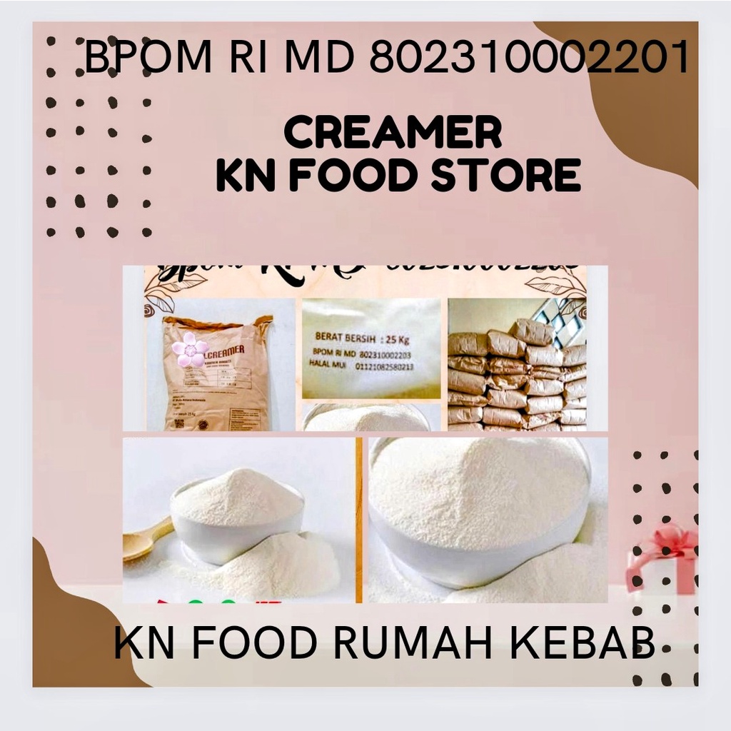 

IO Bubuk Creamer Krimer Bubuk Kemasan Sak 25 Kg NDC Creamer KR 01 CARGO