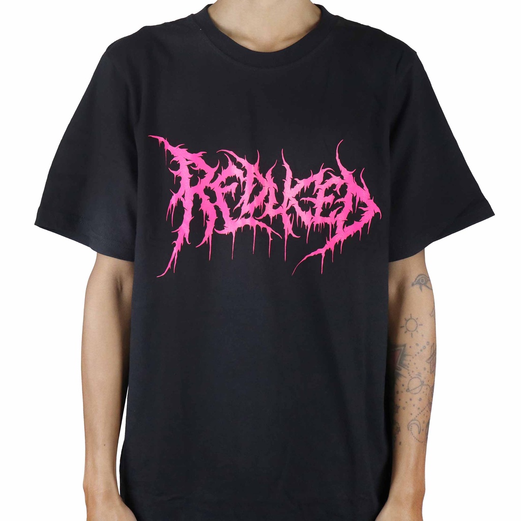 Metalgear Music 100% Cotton Baju Kaos     Original  Reduced - Majesty Pink Logo Tshirt