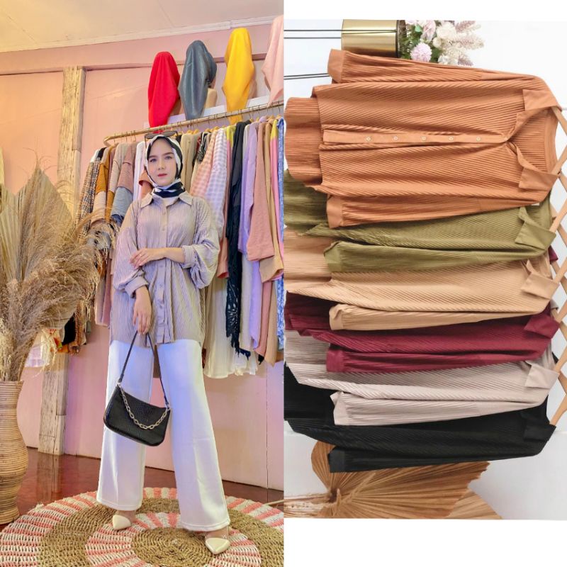 KEMEJA OVERSIZE PLEATS BANGKOK
