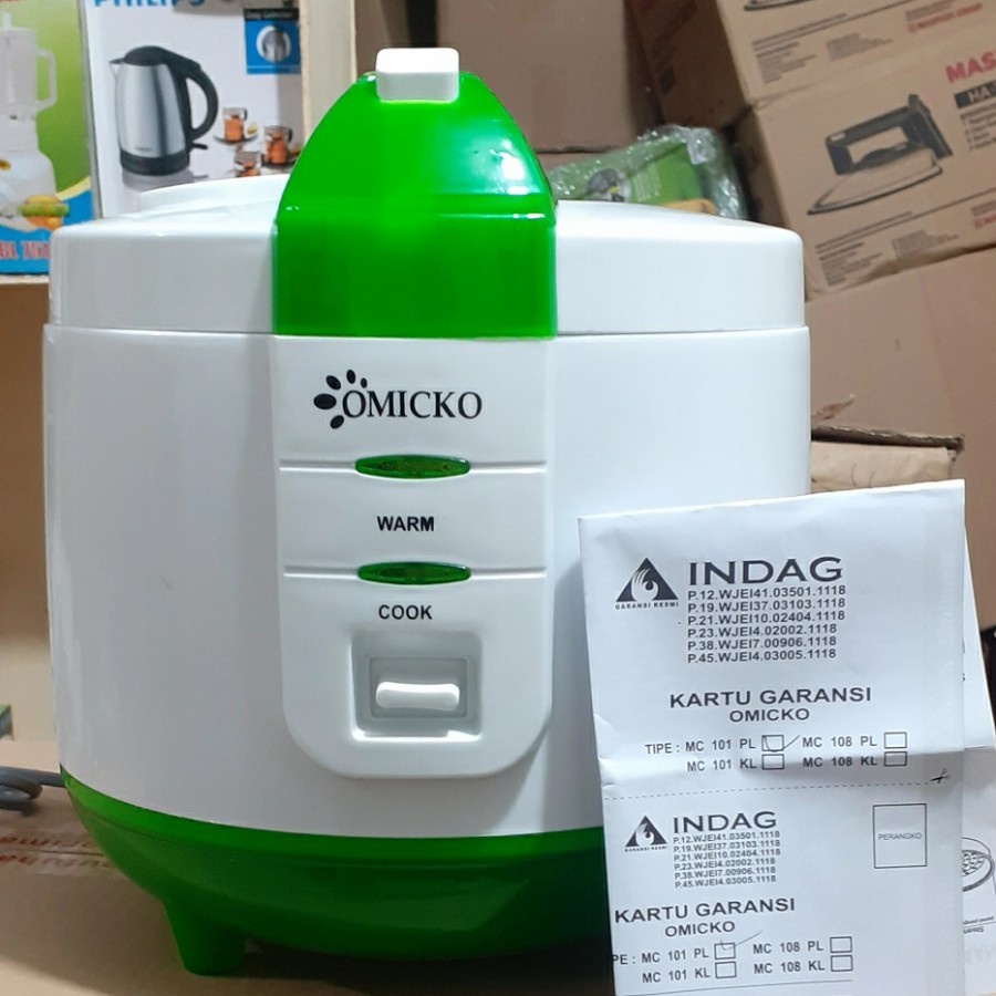 MAGIC COM RICE COOKER OMICKO 1,2L 1,2 LITER 3IN1 PENANAK NASI