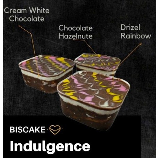 

Dessert Box Chocolate Indulgence - Kue Biskuit coklat - Mini Cup Cake Enak Unik