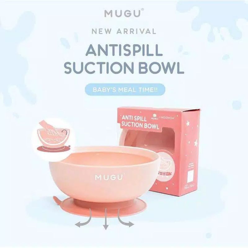 Mugu Anti Spill Suction Bowl 340 ml &amp; 450 ml