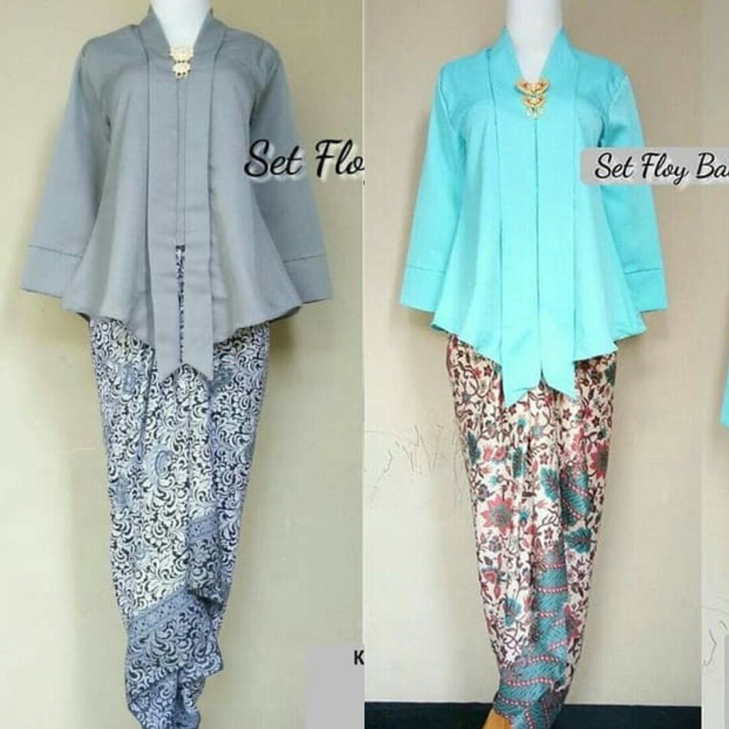 Kebaya Modern Floy Warna Silver Dan Warna Lainnya