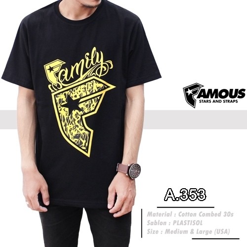 Kaos Famous | Kaos Original | Kaos trendy | Kaos kekinian | Tangan Pendek | A.353