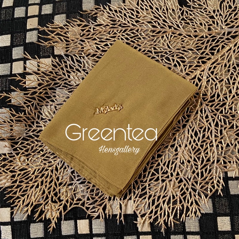 Part 1 Mylady Hijab Plain Voal Ultrafine by Myladyhijab dark mustard silver broken white optic white-GREENTEA