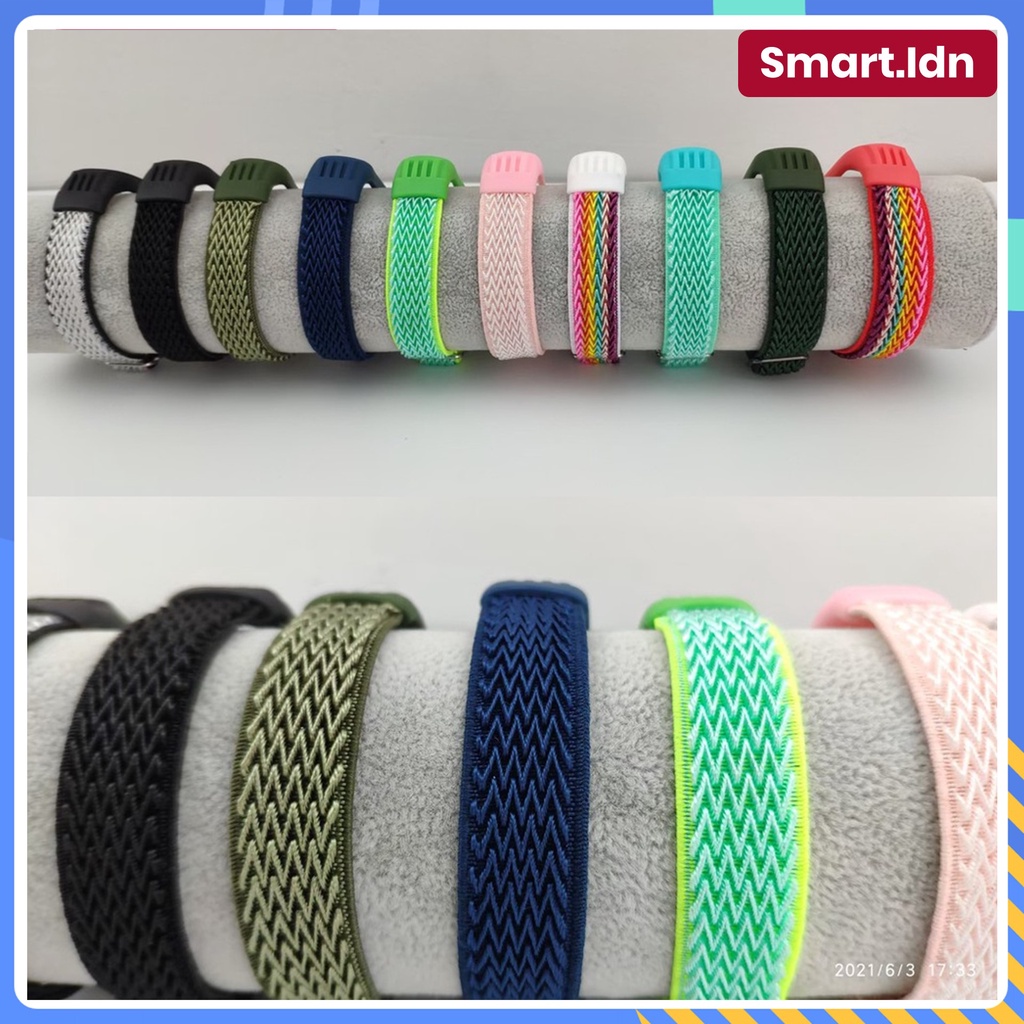 Tali Strap Xiaomi Mi Band 3 4 5 6 7 Soft Nylon Fiber Stripe Strap Nylon Sport Loop