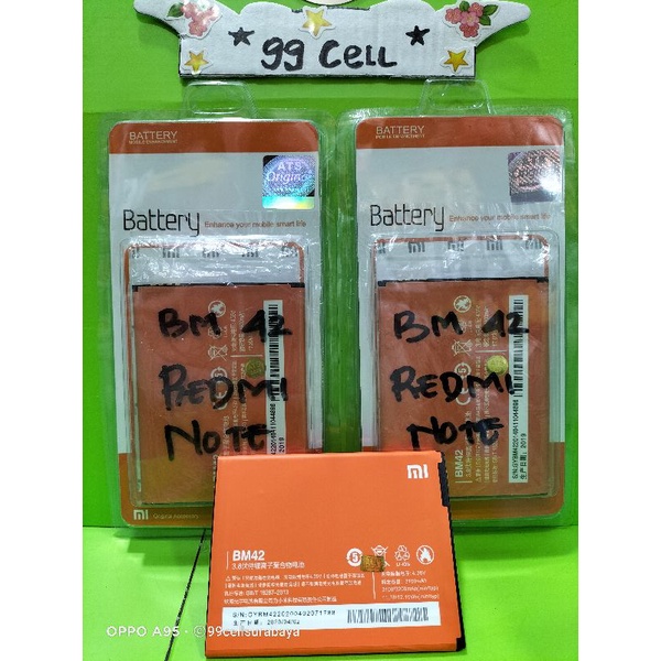 Baterai battery batrai batre Redmi Note BM 42 original