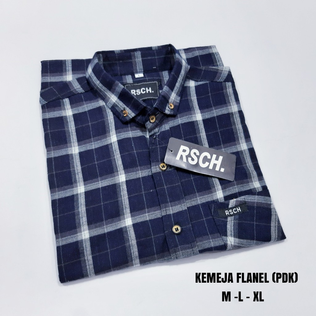 TERMURAH !! Kemeja Flanel Surfing Lengan Pendek Original