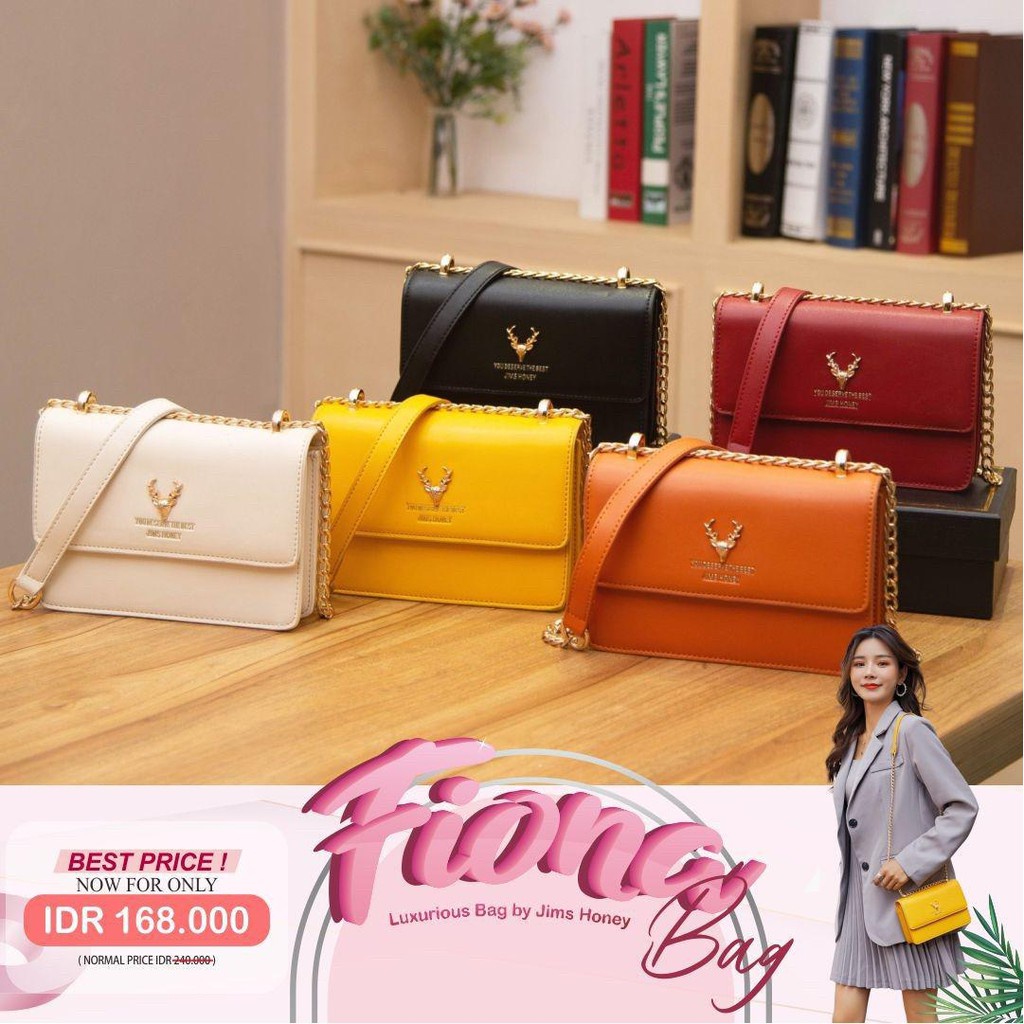 Jims Honey Fiona Bag Tas Selempang Wanita Murah Import Sling Cewek Casual Pesta Fashion Jimshoney JH