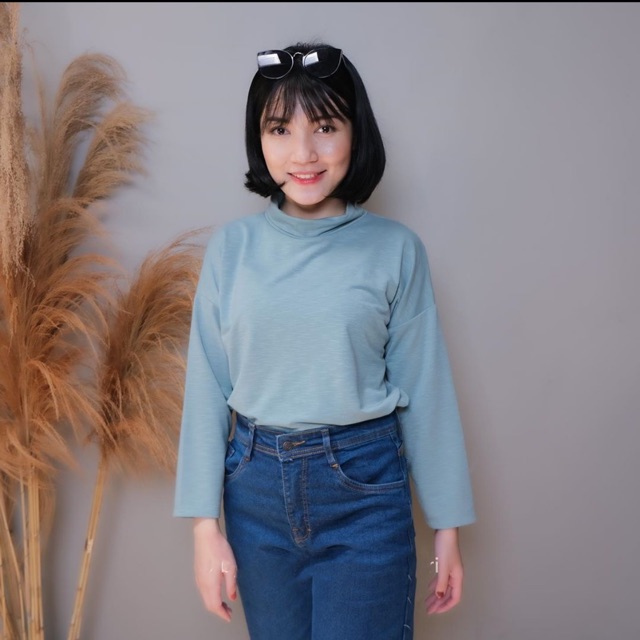 ELODIE TOP OVERSIZE WAFFLE