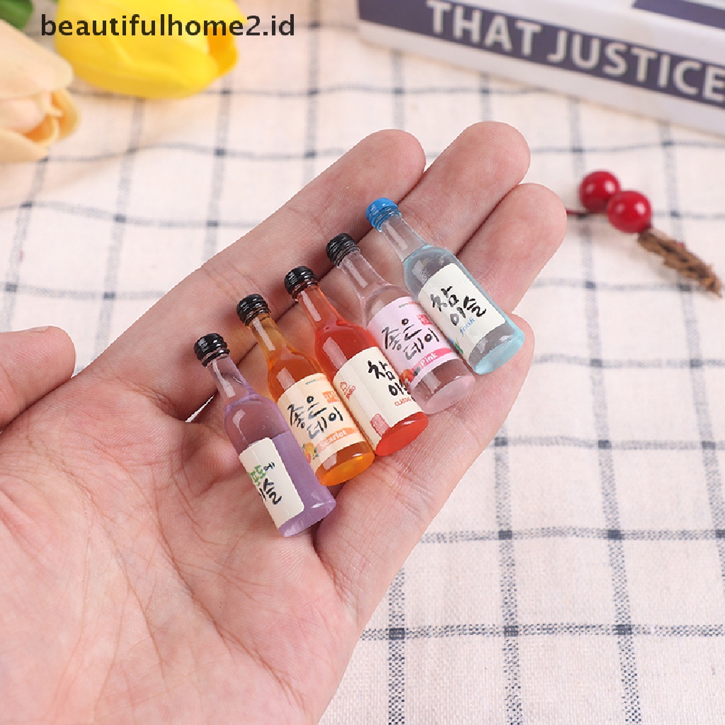 (Beautifulhome2) Buku Literatur Bahasa MandarinId 10pcs Miniatur Botol Wine / Bir Bahan Resin Skala 1: 12 Untuk Rumah Boneka