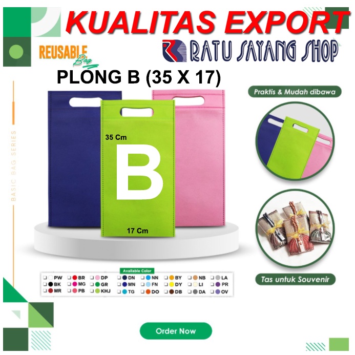 

TAS SPUNBOND POLOS MODEL PLONG B (35 X 17) KUALITAS EXPORT