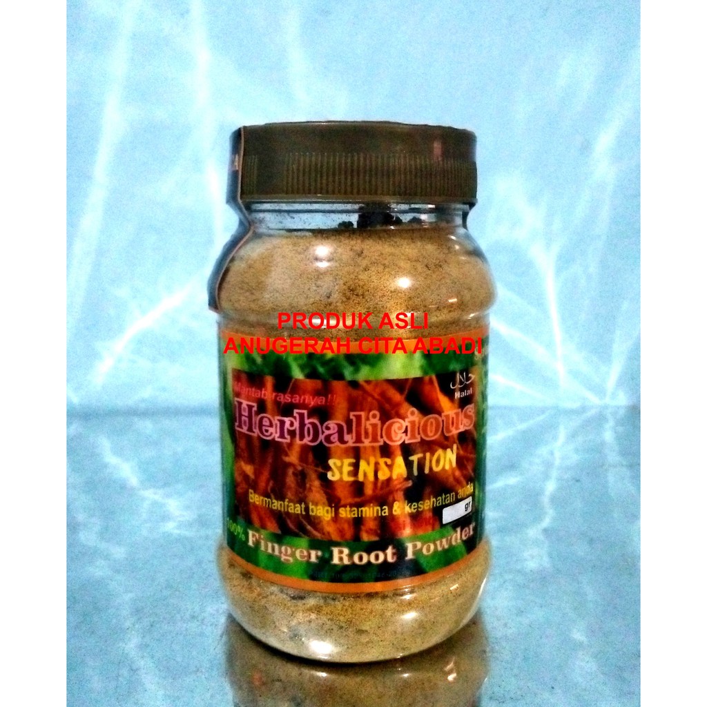 

Temu Kunci Bubuk Herbalicious Sensation Pure Finger Root Powder 100gr/250gr Toples Plastik