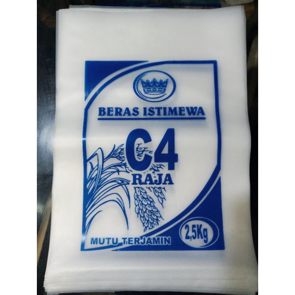 plastik beras 2,5 kg c4 raja(100pcs)