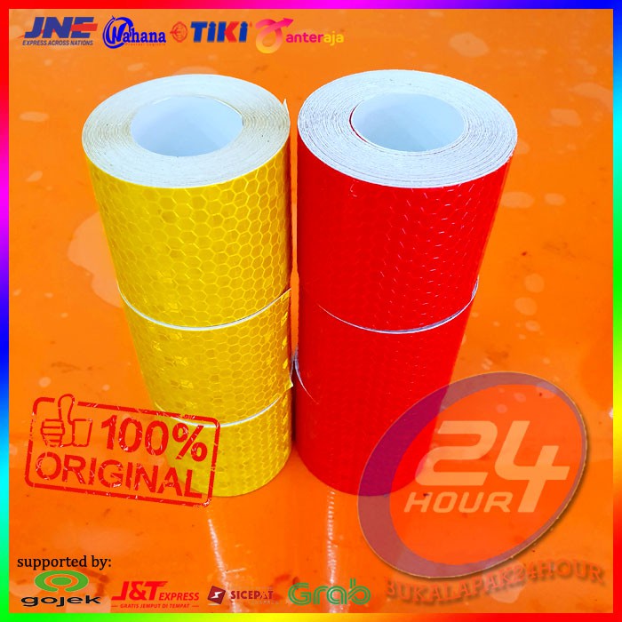 

Stiker reflektor / Sticker safety / Stiker pemantul cahaya 5 x 500 cm original quality