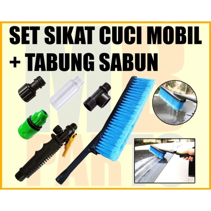 Sikat Cuci Mobil Semprot Air / New Car Wash Brush with refill soap