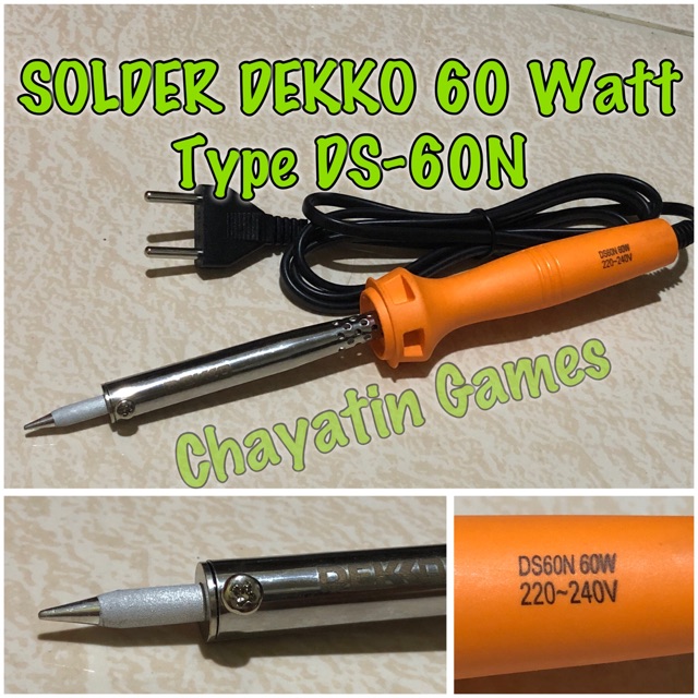 Solder DEKKO Type DS60N / DS-60N 60 Watt