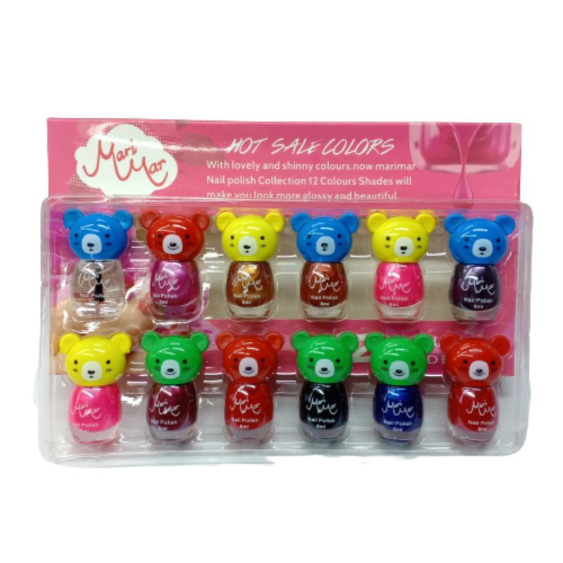 Kutek Mari Mar Nail Polish Cat Kuku Warna Warni Bokeka