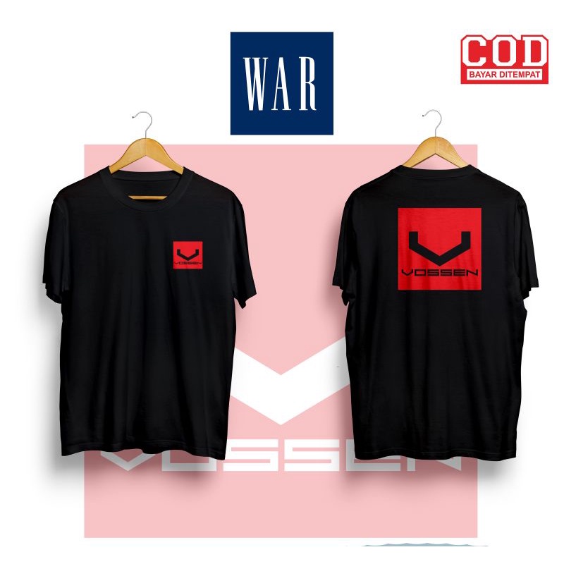 Kaos VOSSEN Baju Pria Dan Wanita T-shirt War Product Apparel Bahan Cotton Combed 30s
