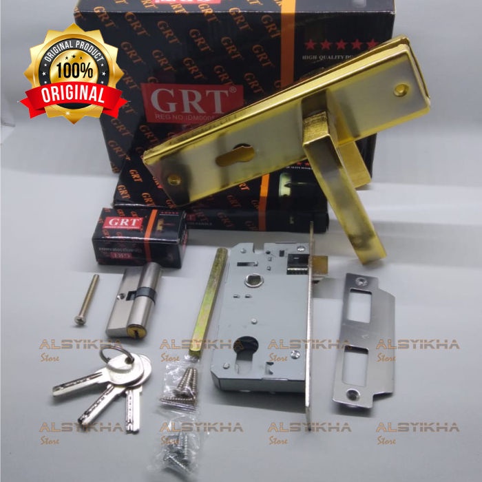 Kunci Pintu Rumah Ukuran Tanggung set komplit kunci Klasik GRT-GP