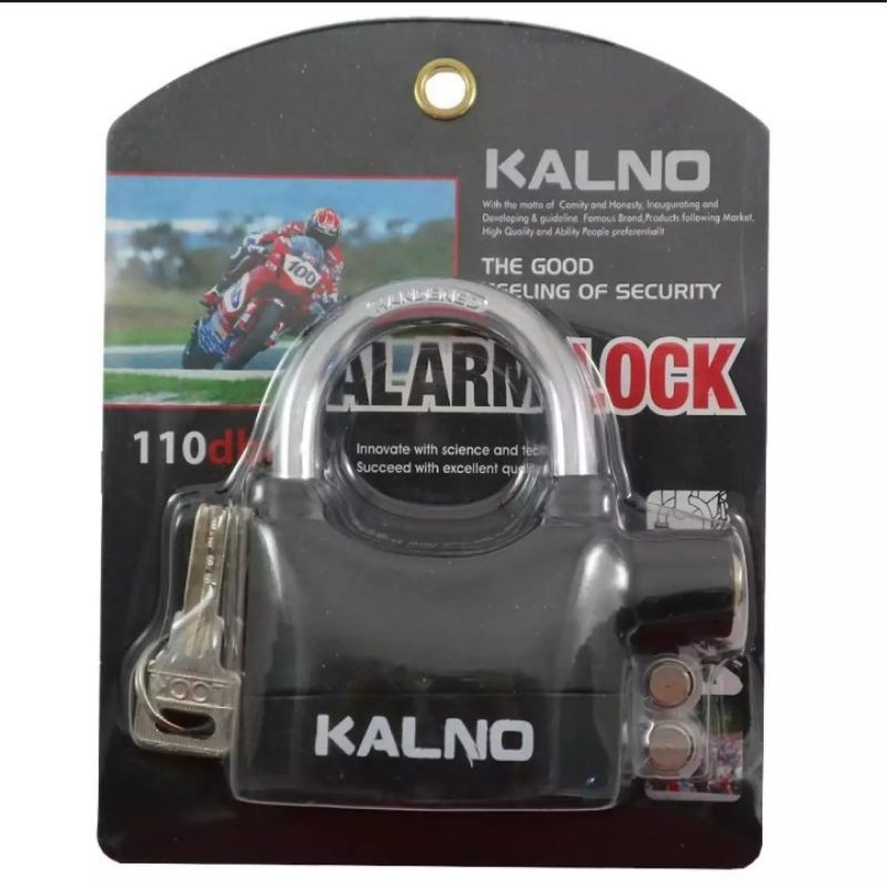 Gembok Alarm - alarm Lock - alarm Anti Maling - Kunci Cakram Motor