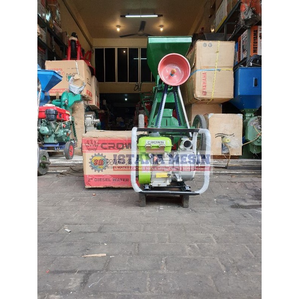 MESIN POMPA AIR SOLAR POMPA ALKON IRIGASI SAWAH DIESEL CROWN CDWP 20