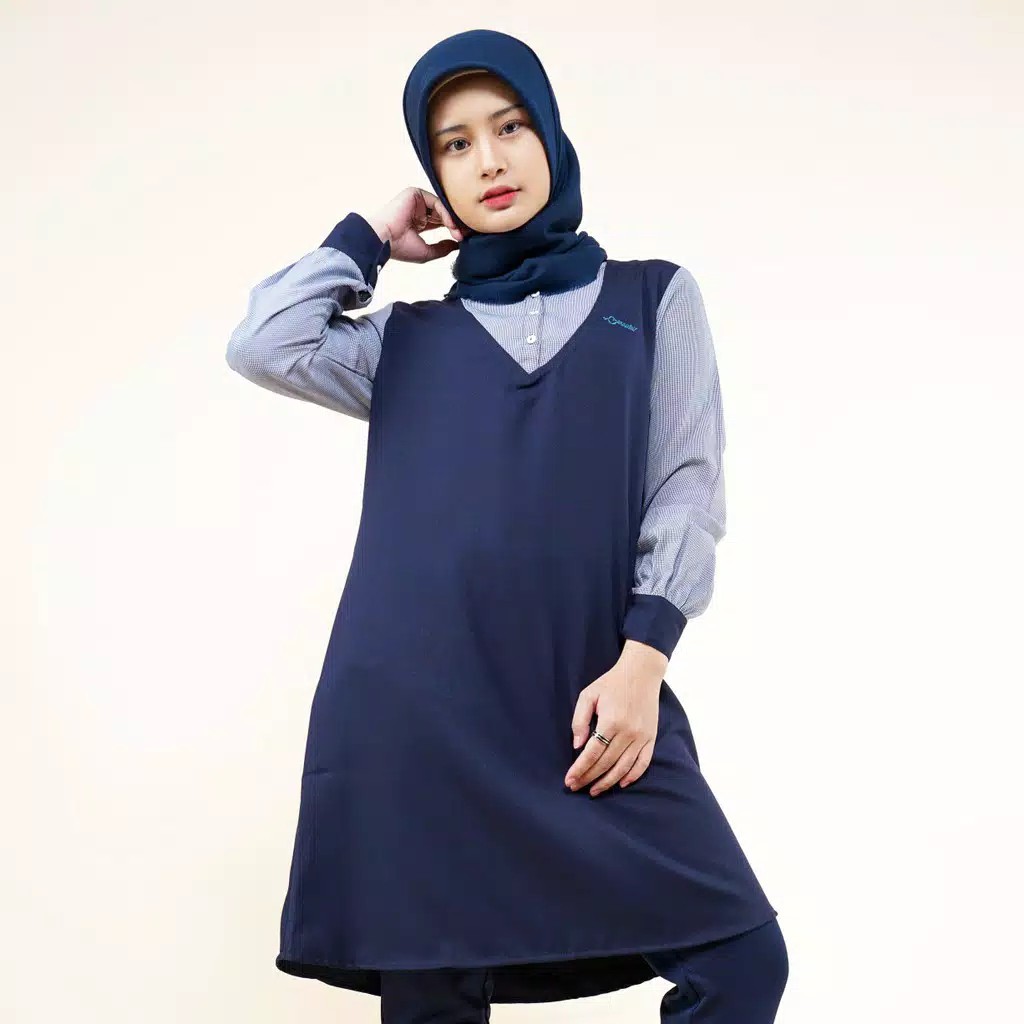 Baju Muslim Tunik Wanita Cressida - ELMP.N02701 DAILYDOTS