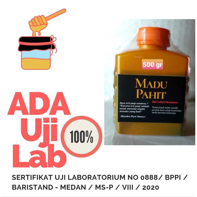 

Madu pahit (uji lab) hitam 500gr
