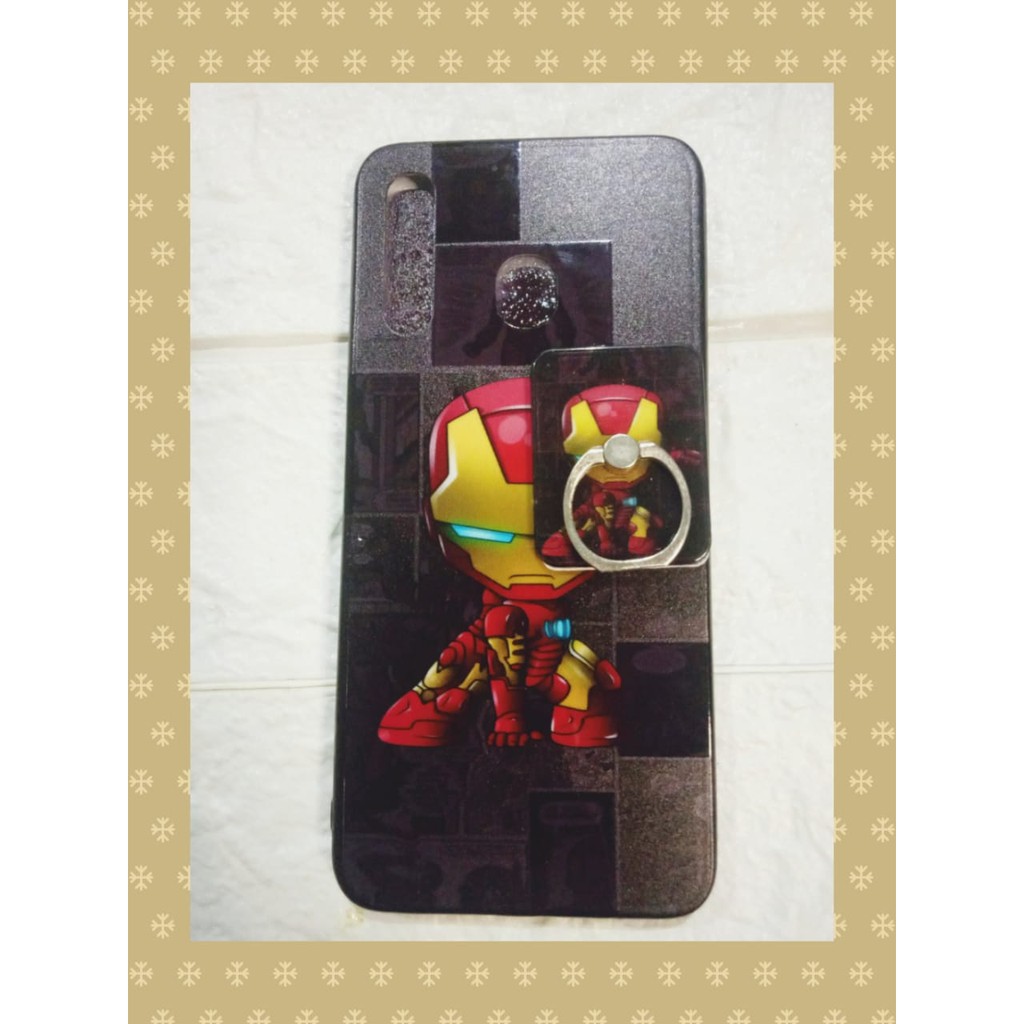 CASE iring SMSUNG GALAXI A30 MOTIF ROBOT SEPIDERMAN IRON MAN THOR