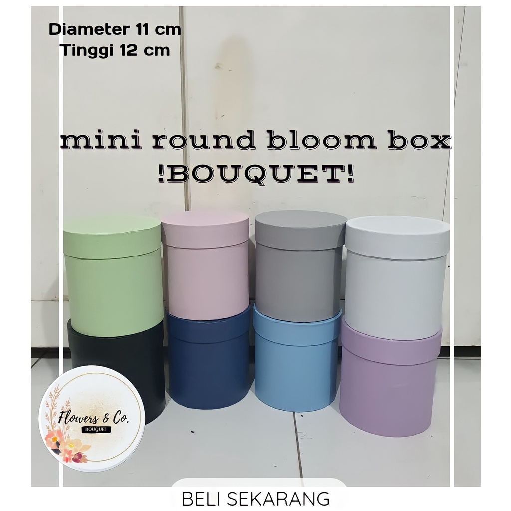 

Mini Round Bloom Box | Box Kotak | Box Bouquet/Bunga