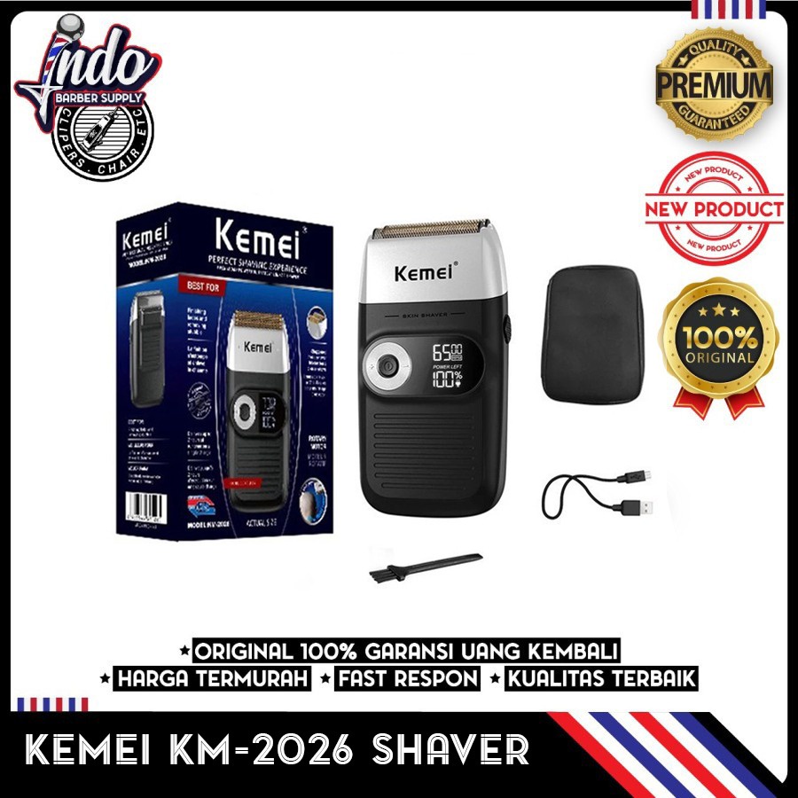 KEMEI SHAVER 2026 Alat Cukur Rambut Kemei Hair Clipper Cordless Razor