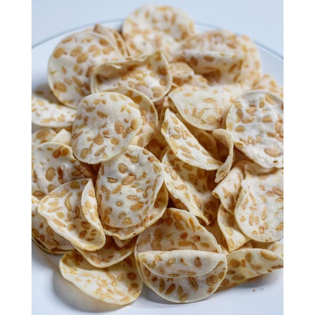 

Keripik tempe murni Lampung tanpa pengawet tanpa lapisan tepung / makanan kering / keripik tempe oven