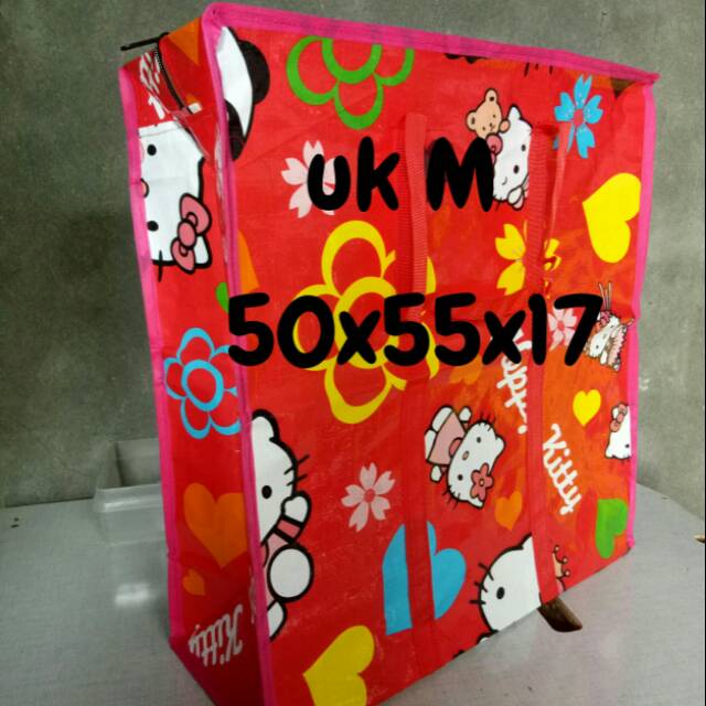Grosir tas terpal motif per 12pcs