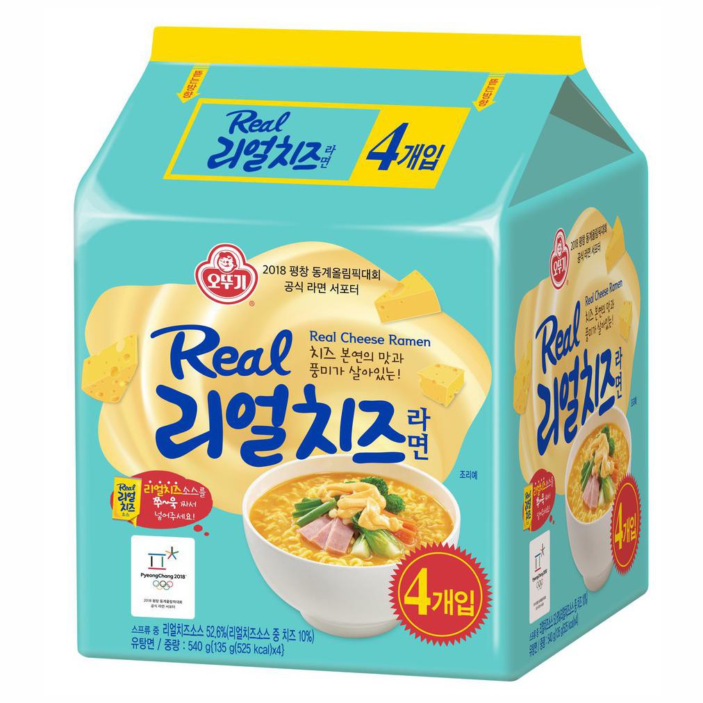 

{BISA COD} Ottogi Real Cheese Ramen - 540gr (135gr x 4) pack* TERUJI [Kode 1|Kode 2|Kode 3|Kode