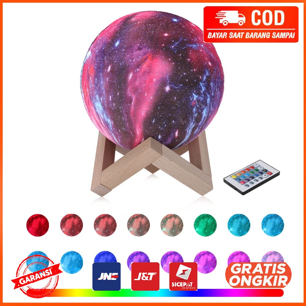 Lampu Tidur Bulan Moon 15CM