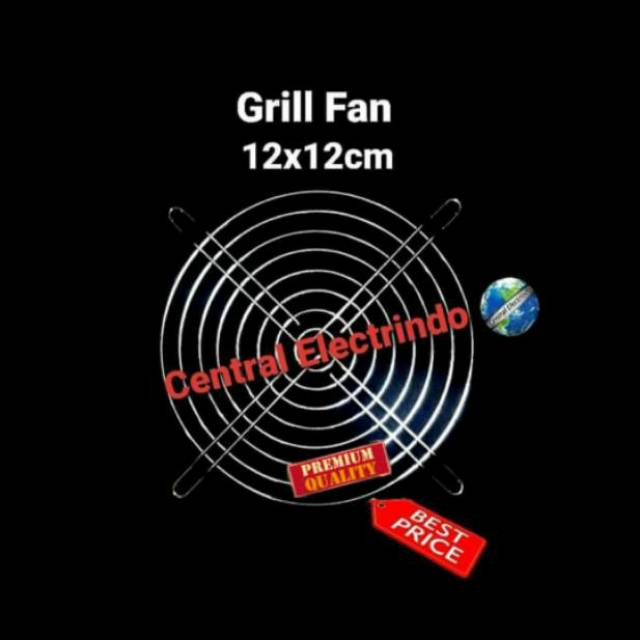 Grill Fan Tutup Fan Besi 12x12cm.