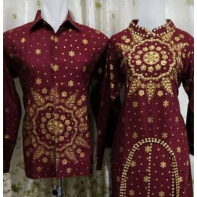 KEMEJA MOTIF MATAHARI REAL PIC  BATIK COUPLE SONGKET CEWEK FOTO LAIN RUMAH KEBAYA BANDUNG RUMAH SONGKET BANDUNG