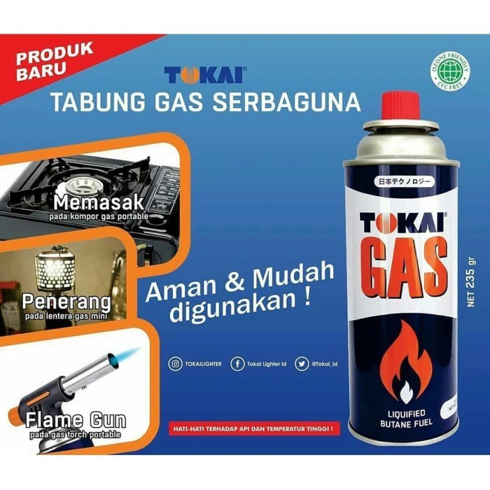 [PROMO!] Tokai Hi Cook Tabung Gas Kompor Portable 235 gr Mini Murah