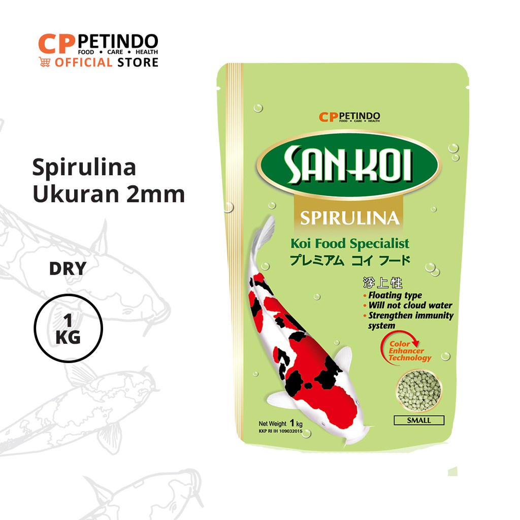 Jual Sankoi Spriluna Fish Food 2mm 1kg | Shopee Indonesia
