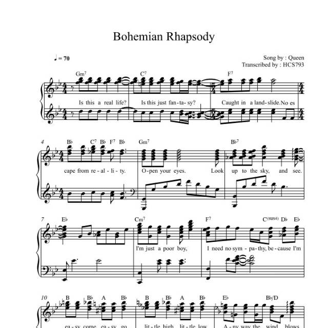 Bohemian Rhapsody Not Pianika