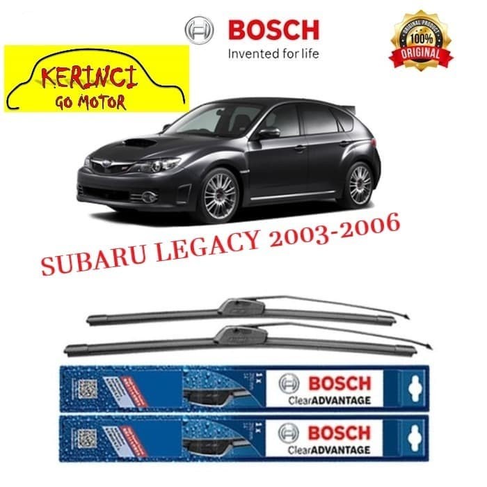 WIPER BOSCH CLEAR ADVANTAGE SUBARU LEGACY 2003-2006 24&quot; &amp; 18&quot; SEPASANG