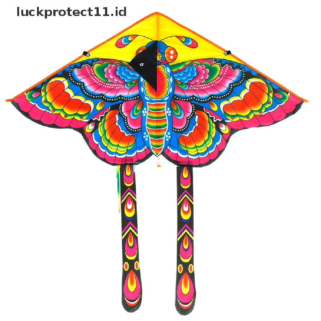 (Luckprotect11.Id 1Set 90x50cm Layangan Terbang Flying Kite Olahraga Outdoor Flying Kite Dengan