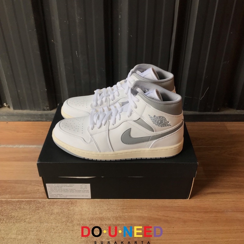 Nike Air Jordan 1 Mid Neutral Grey White/Stealth