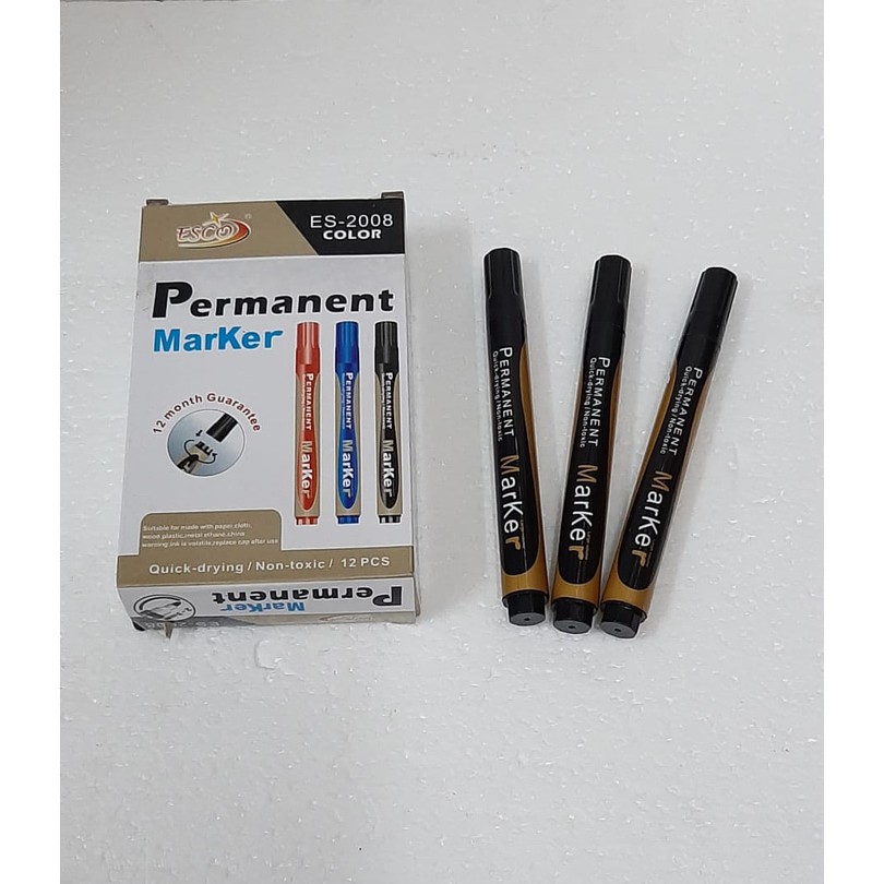 Grosir Spidol Permanen ESCO Permanent Marker ES-2008 - 1 pcs