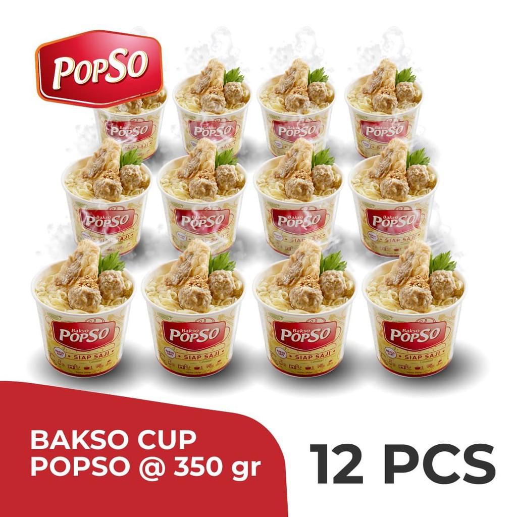 

PopSo Bakso Cup Paket isi 12 cup @ 400 gr x 12 cup