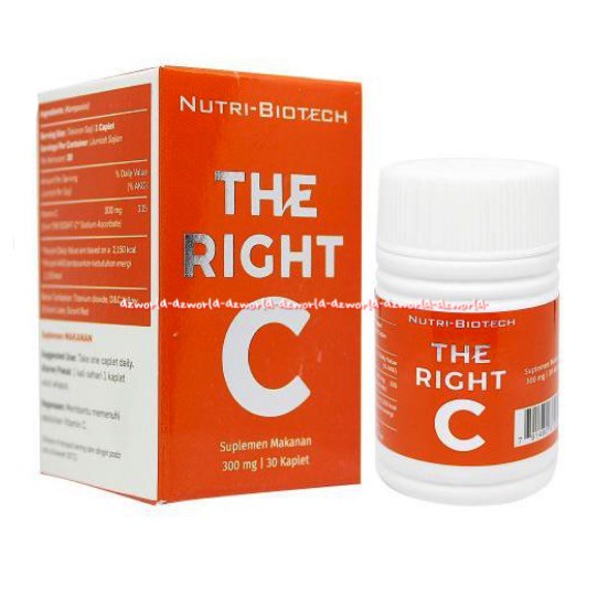 Nutri-Biotech The Right C Supplemen Makanan 300mg 30 kaplet