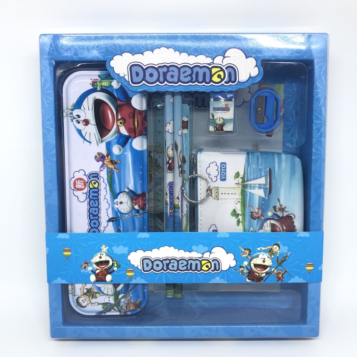 

Sale!!! Set Alat Tulis Stationary Set Tempat Kotak Pensil Doraemon Gilaa!!!