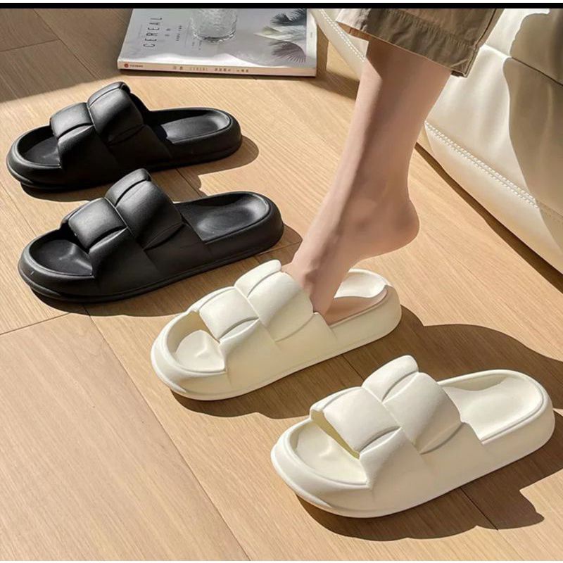 Sandal Korean Wanita Import MINISO Sandal Cewek Sandal Slop Wanita